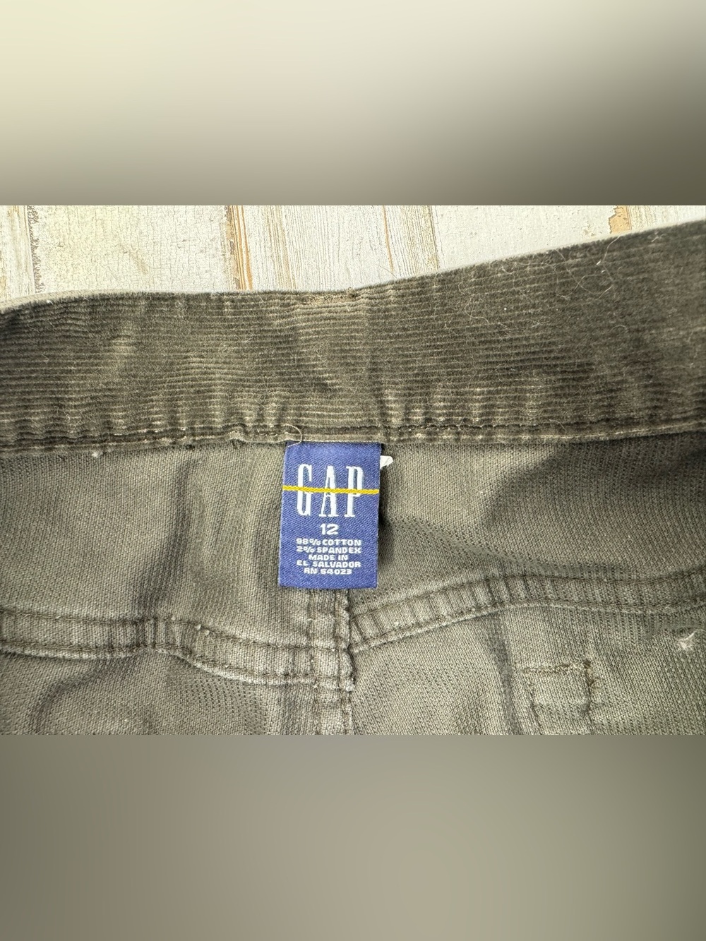 Gap Womens Wide Leg Corduroy Pants Brown Size 12 (34x31) - Picture 4 of 10